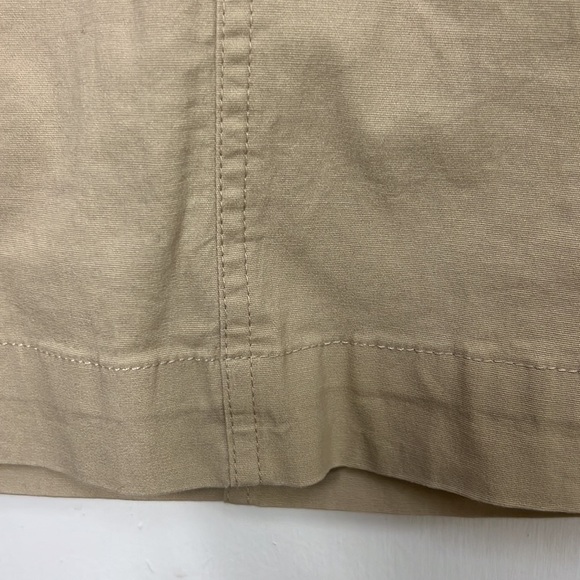 Wild Fable cotton/spandex khaki skirt w/ adjustable waistband, 2 front pockets - Picture 4 of 8